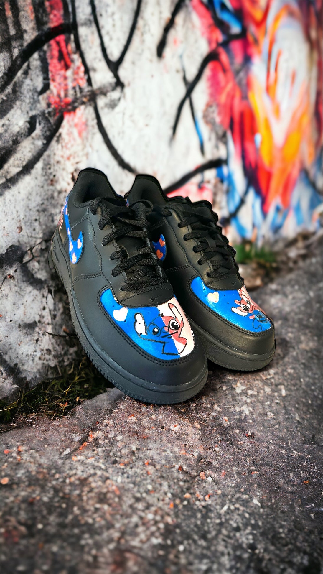 Customized Lilo and Stitch Airforce Ones - Grade School