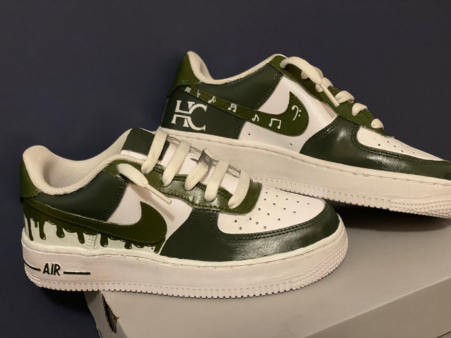 Customized Music Air Force Ones - Grade School Size