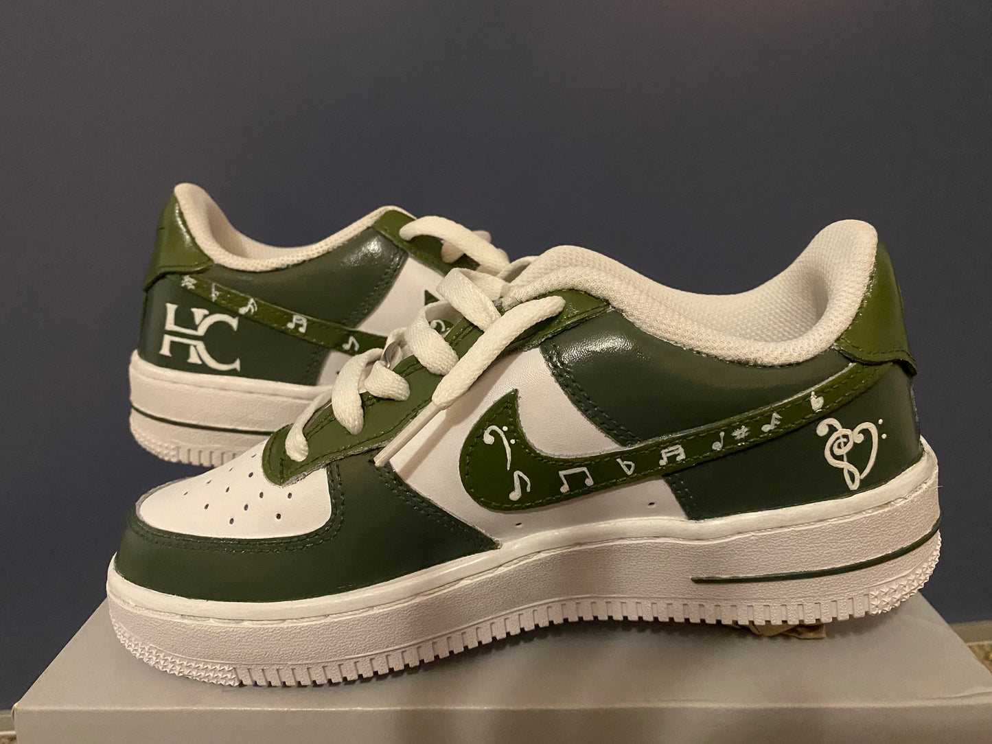 Customized Music Air Force Ones - Grade School Size