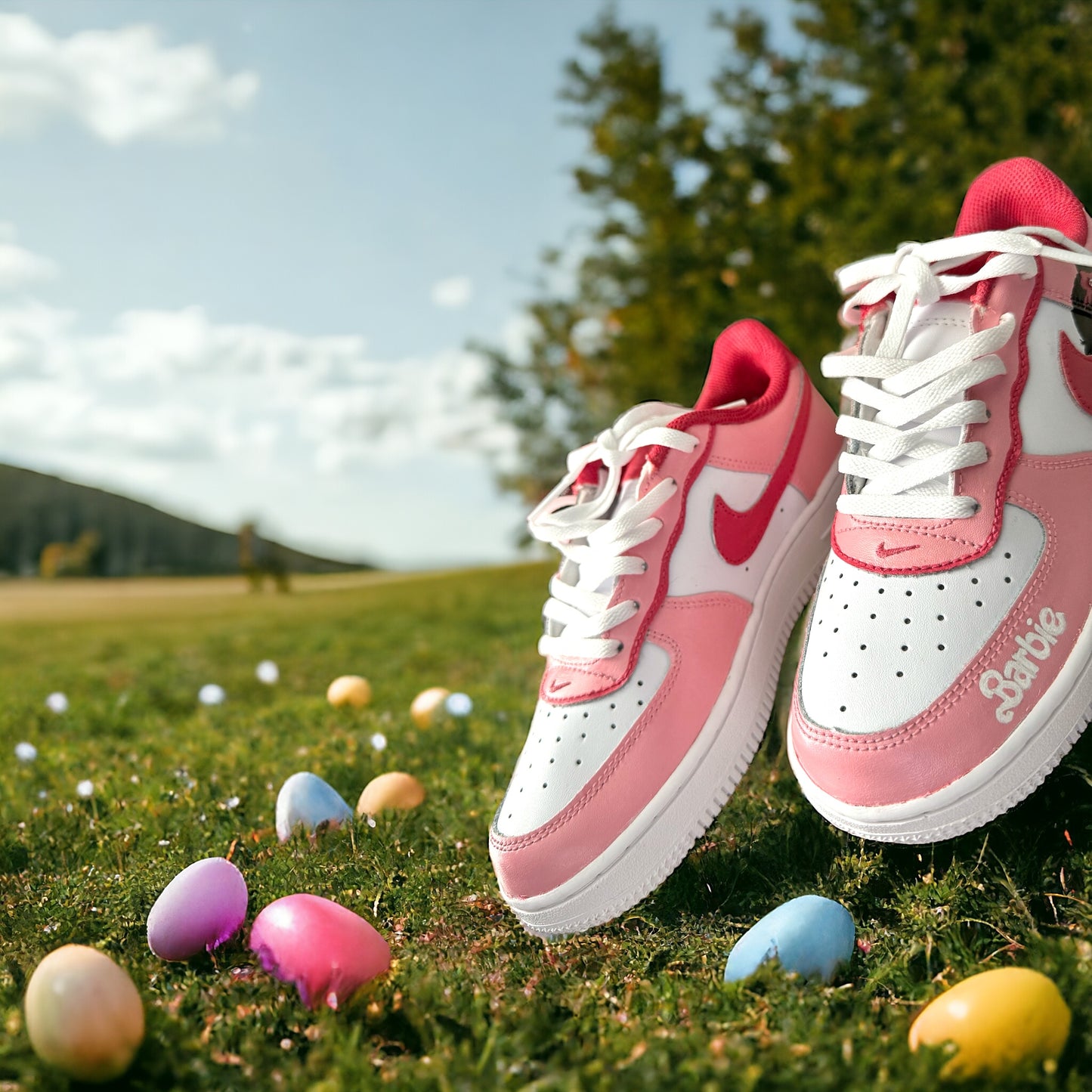 Customized Barbie Airforce 1 Grade School Size