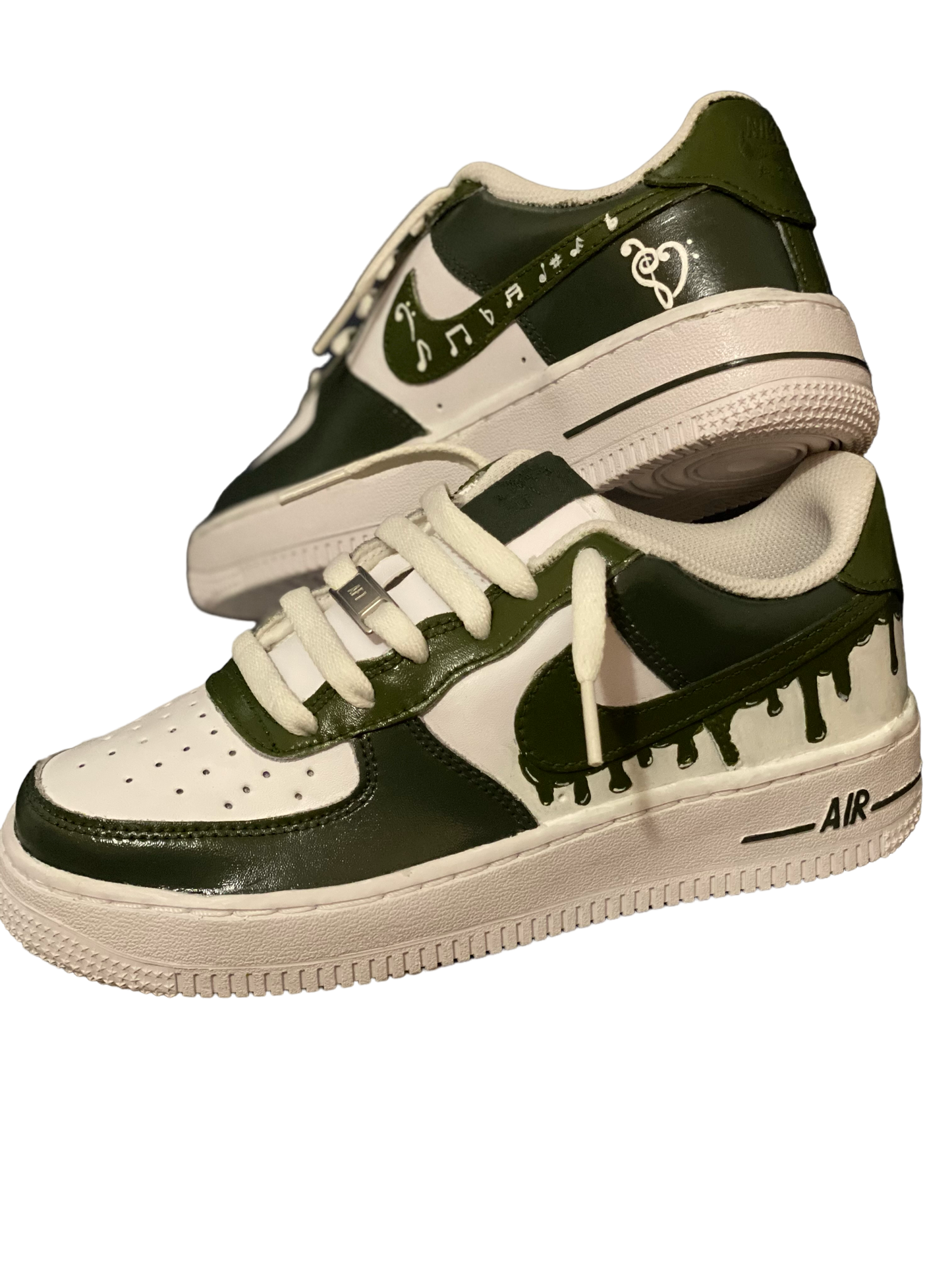 Customized Music Air Force Ones - Grade School Size