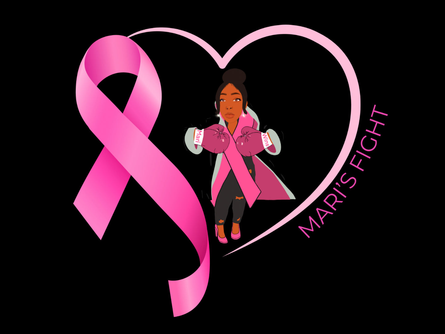 Graphic Logo and Character Design (Cancer Awareness)