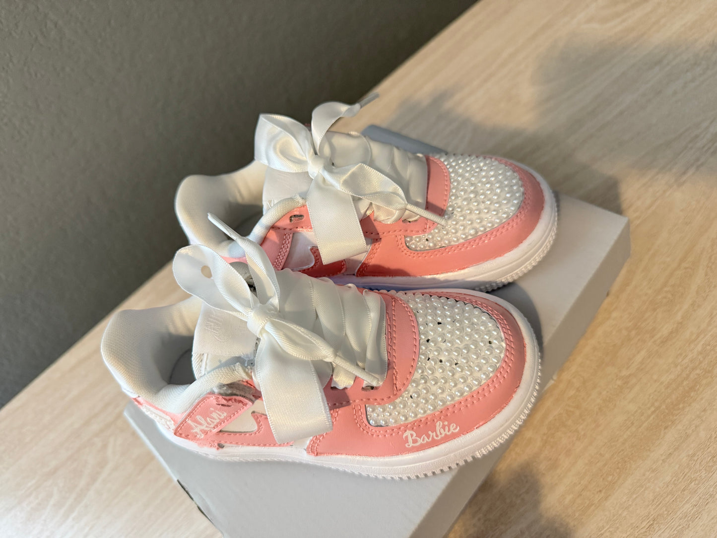 Customized Barbie Toddler Shoes